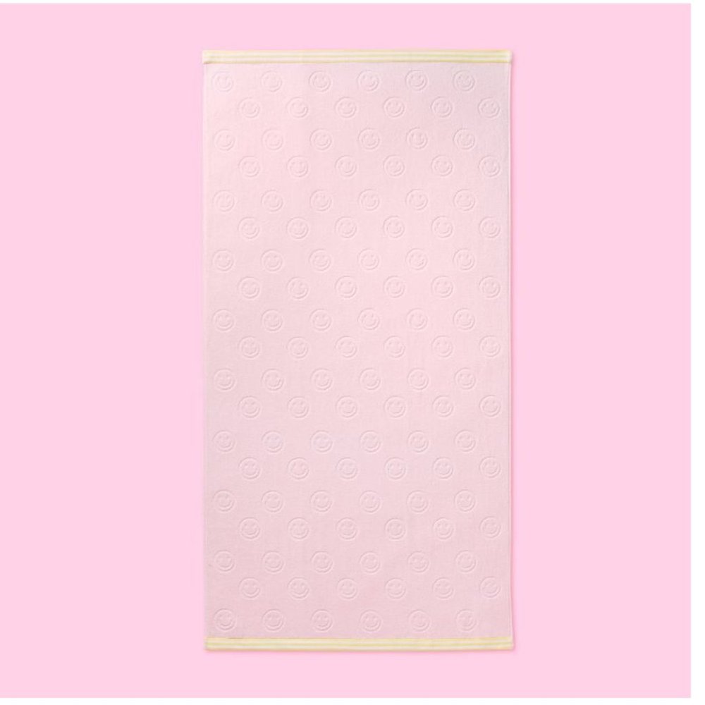 Smiley Beach Towel Light Pink/Yellow - Stoney Clover Lane x Target